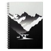 Mountain Landscape Notebook Notizblock (Vorderseite)