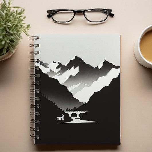 Mountain Landscape Notebook Notizblock