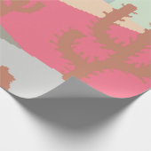 Mountain landscape peaks on sunset on panoramic vi geschenkpapier (Ecke)
