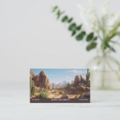 Mountain Landscape Wüste Visitenkarte (Stehend Vorderseite)