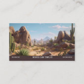 Mountain Landscape Wüste Visitenkarte (Vorderseite)