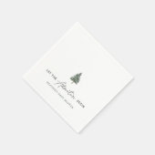 Mountain Lass The Adventure Begin Boy Baby Shower Serviette (Ecke)