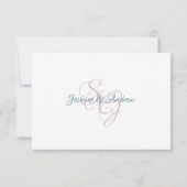 Mountain Laurel Wedding Response Card Einladung (Rückseite)