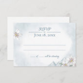 Mountain Laurel Wedding Response Card Einladung (Vorne/Hinten)