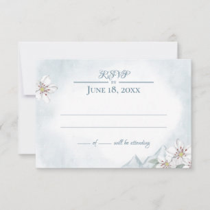 Mountain Laurel Wedding Response Card Einladung