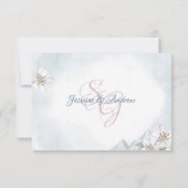 Mountain Laurel Wedding Response Card Einladung (Rückseite)