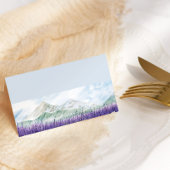 Mountain Lavender Light Blue Wedding Platzkarte