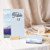 Mountain Lavender Light Blue Wedding Platzkarte