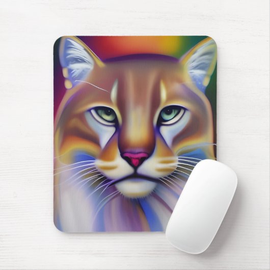 Mountain Lion Art Mousepad (Mit Mouse)