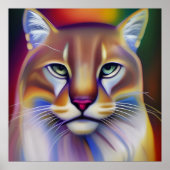 Mountain Lion Art Poster (Vorne)