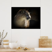 MOUNTAIN LION Cougar Big Cat Wildlife Poster (Küche)