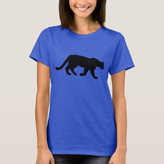 Mountain Lion Cougar Silhouette T-Shirt (Vorderseite)
