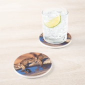 Mountain Lion Cubs Stone Untersetzer (Seite)