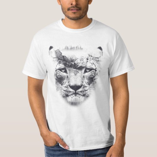 Mountain Lion Double Exposed T-Shirt (Vorderseite)