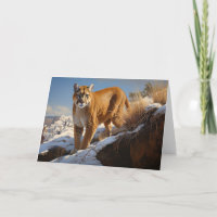 Mountain Lion Grußkarte