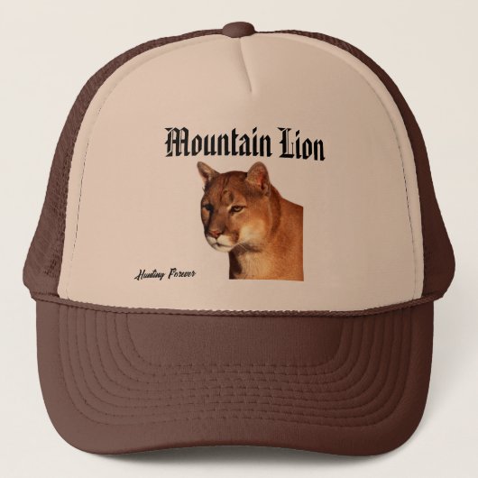 Mountain Lion Hat Truckerkappe (Vorderseite)