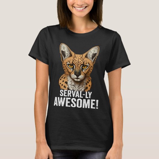 Mountain Lion Ohio Wild Cat Amiry Serval Cat T-Shirt (Vorderseite)