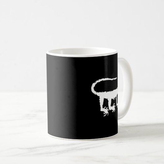 Mountain Lion Petroglyph _1  Kaffeetasse (VorderseiteRechts)