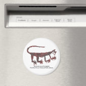 Mountain Lion Petroglyph Magnet (In Situ (Geschirrspüler))