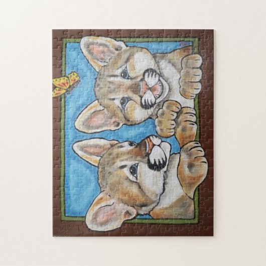 Mountain Lion Puma Cub Niedlich Jigsaw Puzzle (Vertikal)