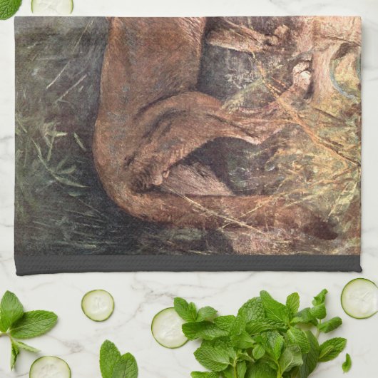 Mountain Lion, Puma oder Cougar von CE Swan Geschirrtuch (Gefaltet)