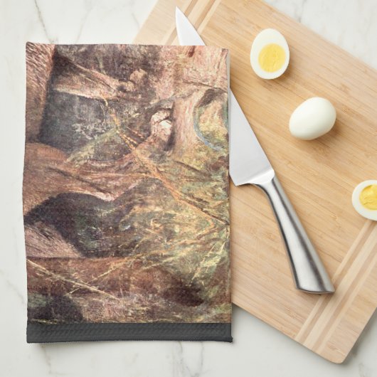 Mountain Lion, Puma oder Cougar von CE Swan Geschirrtuch (Viertel Falte)