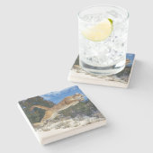 Mountain Lion Stone Untersetzer (Seitenansicht)