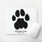 Mountain Lion Track Mousepad (Mit Mouse)