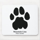 Mountain Lion Track Mousepad (Vorne)