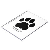 Mountain Lion Track Notizblock (Linke Seite)