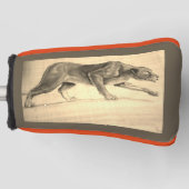 Mountain Löwe Cougar Original Öl Aileen© Golf Headcover (Vorderseite)