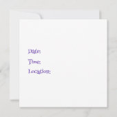 Mountain Magic Rainbow Unicorn Einladung (Rückseite)