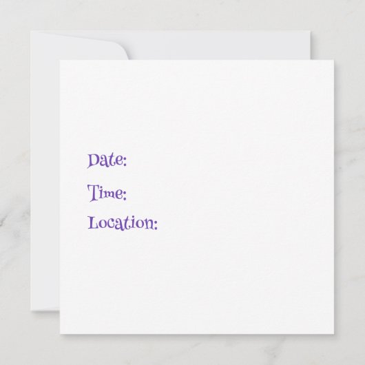 Mountain Magic Rainbow Unicorn Einladung (Rückseite)