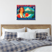 Mountain Maid Apple LabelKanada Leinwanddruck (Insitu (Schlafzimmer))