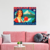 Mountain Maid Apple LabelKanada Leinwanddruck (Insitu (Wohnzimmer))