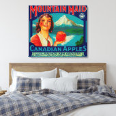 Mountain Maid Apple LabelKanada Leinwanddruck (Insitu (Schlafzimmer))