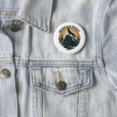 Mountain Majesty Wolf Howling auf dem Gipfel Button (Beispiel)