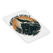 Mountain Majesty Wolf Howling auf dem Gipfel Magnet (Rechte Seite)