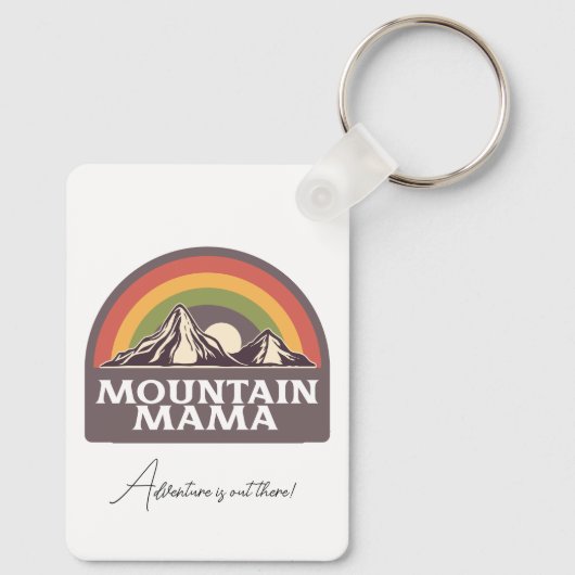Mountain Mama Adventure Schlüsselanhänger (Rückseite)