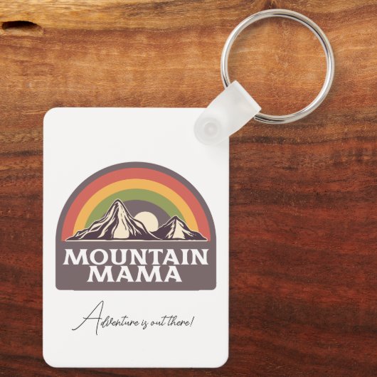 Mountain Mama Adventure Schlüsselanhänger (Rückseite)