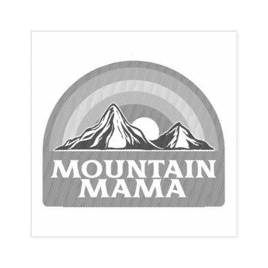 Mountain Mama Gummistempel (Prägung)