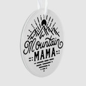 Mountain Mama Retro boho Ornament (Vorderseite)