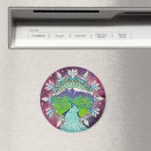 Mountain Mandala Magnet (In Situ (Geschirrspüler))