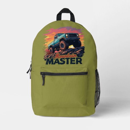 Mountain Master Geländedesign Bedruckter Rucksack (Vorderseite)