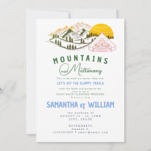Mountain Matrimony Sloppy Trail Joint Bach Weekend Einladung