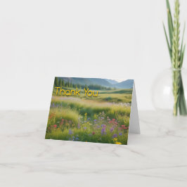 Mountain Meadow Danke Karte
