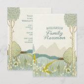 Mountain Meadow Family Wiedersehen Einladung (Vorne/Hinten)