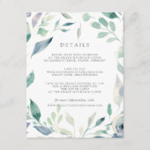 Mountain Meadow Guest Information Card Begleitkarte (Vorderseite)