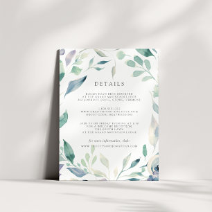 Mountain Meadow Guest Information Card Begleitkarte