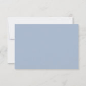 Mountain Meadow Watercolor Dusty Blue Meal Option RSVP Karte (Rückseite)